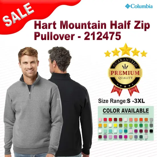 Columbia&reg; Hart Mountain Half-Zip Pullover Black {2}