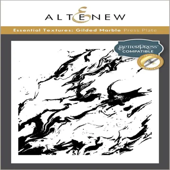 Essential Textures: Gilded Marble Press Plate/Foil Plate {1}