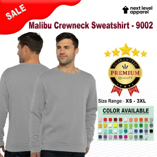 Next Level&reg; Malibu Crewneck Sweatshirt Heather maroon {2}