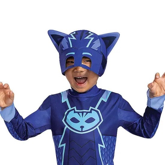Toddler Megasuit PJ Masks Catboy Costume {2}