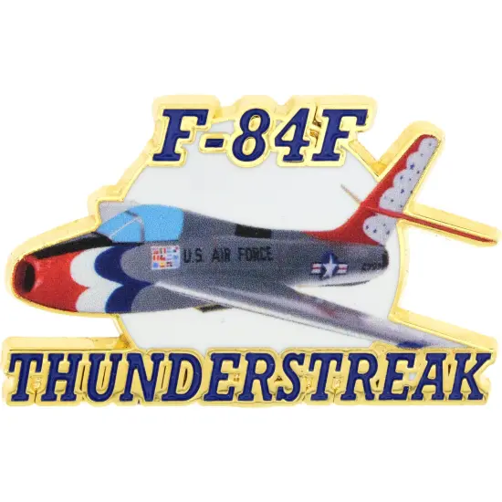 F-84F Thunder Airplane Pin 1 1/2" {1}