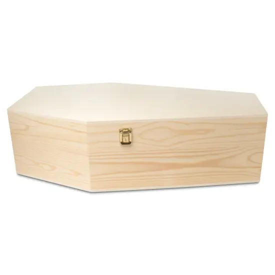 Pet Casket, Wooden Pet Burial Box, 24", 30" and 35" Loving Dog Memorial, Strong and Safe Pet Coffin, Dignified Dog Casket, Hinged Lid Cat Casket, Baltic Birch Dog Burial Box {2}