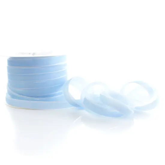 3/8" Velvet Ribbon (5yd & 25yd Spools) 308 Frosty Blue {3}