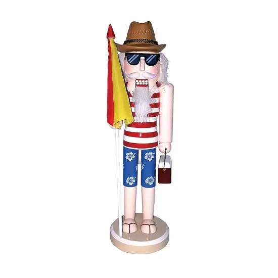 Santa's Workshop 14 in Day at the Beach Nutcracker Figurine {6}