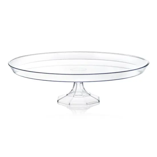 Clear Small Round Plastic Cake Stands - 10.5" (12 Cake Stands) {1}