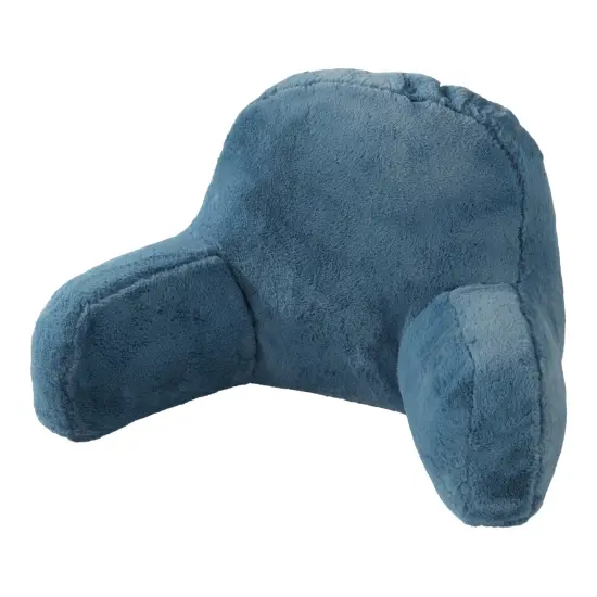 Faux Fur Bed Rest Pillow Kerry Blue {1}