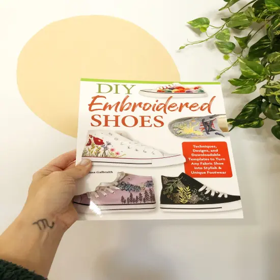 DIY Embroidered Shoes- Hand Embroidery DIY Book {1}