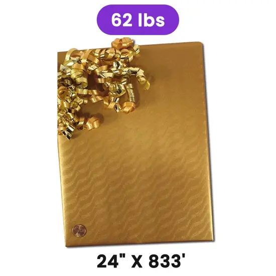 Sand Dunes Embossed Metallic Wrapping Paper 24" x 833" Jumbo Roll {1}