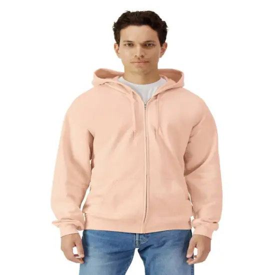 Gildan&reg; Softstyle Fleece Full Zip Hooded Sweatshirt DUSTY ROSE {1}