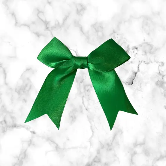 12 Ct Emerarld Bow Satin Ribbon {1}