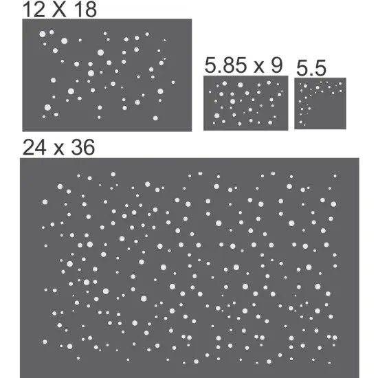 Snowfall Window Stencil-all 4 sizes {2}