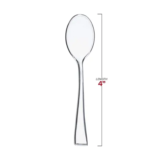 Clear Mini Plastic Disposable Tasting Spoons (960 Spoons) {3}