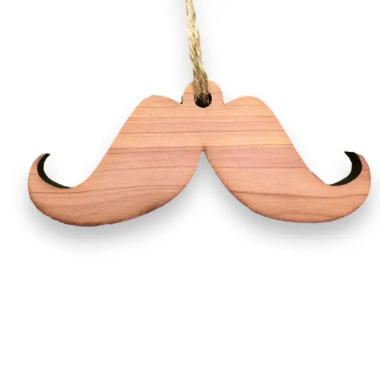 Mustache - Cedar Ornament {1}