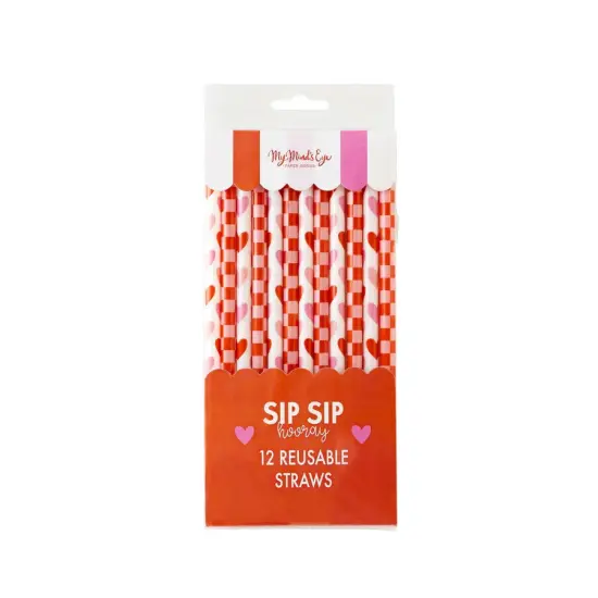 Reusable Heart Straws - Perfect for Valentine's Parties & Special Events {3}