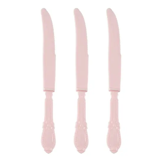 Pink Baroque Disposable Plastic Dinner Knives (480 Knives) {2}