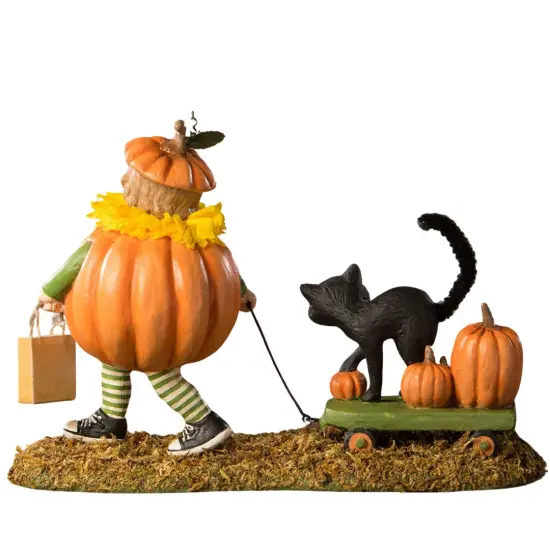 Pumpkin Paige with Wagon 7.5" {2}