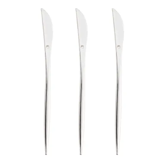Shiny Silver Moderno Disposable Plastic Dinner Knives (300 Knives) {2}