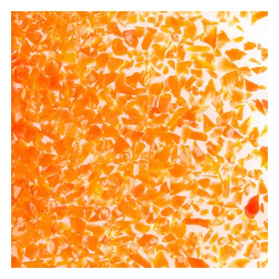 Oceanside Fusible Glass Frit Medium Orange Opal 96 COE - 8.5oz Jar (2702) {1}