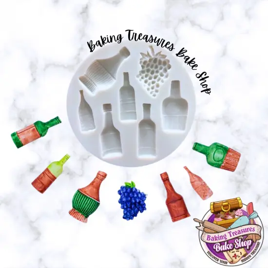 Wine Bottles Silicone Mold {1}