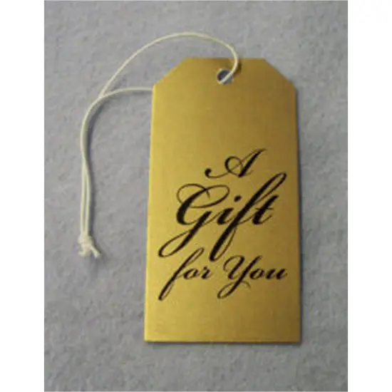 A Gift For You" Strung Gift Tags 2 3/4" x 1 3/8" {4}