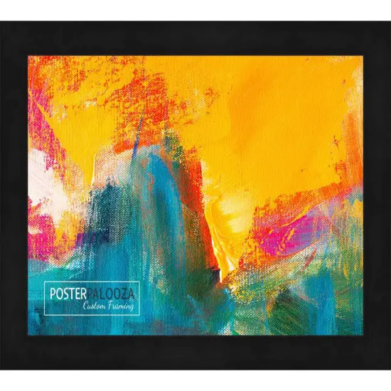 Flat Black Picture Frame - UV Acrylic, Foam Board Backing, Hanging Hardware {5}