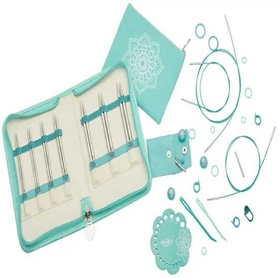 KnitPro-Mindful Believe Interchangeable Knitting Ndle Set -7 Pair Of Needles - 5" {1}