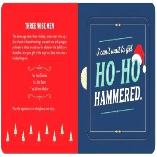 Holidays on Ice Cocktails + Coasters Pop-Out Book {2}