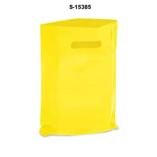 Die Cut Handle Bags Stylish for 15 x 18 x 4" for Yellow {3}