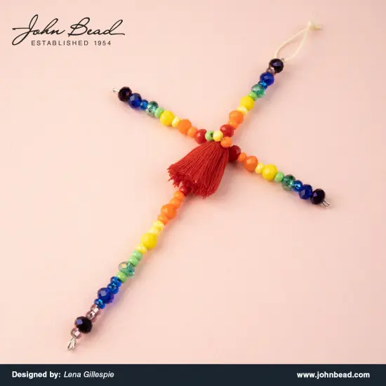 Crystal Lane DIY 7" Designer Glass Bead Multiple Strands Opaque Rainbow Mix {4}