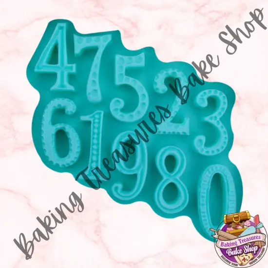 New Large Numbers Silicone Mold {3}