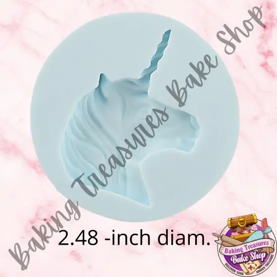Unicorn Head Silicone mold {3}