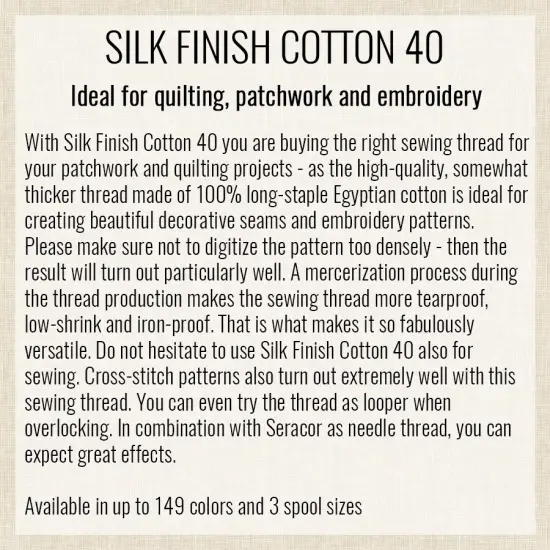 Tantone (9140-0372) | Silk-Finish Cotton 40wt (1463M / 1600Y) | Mettler Thread {3}