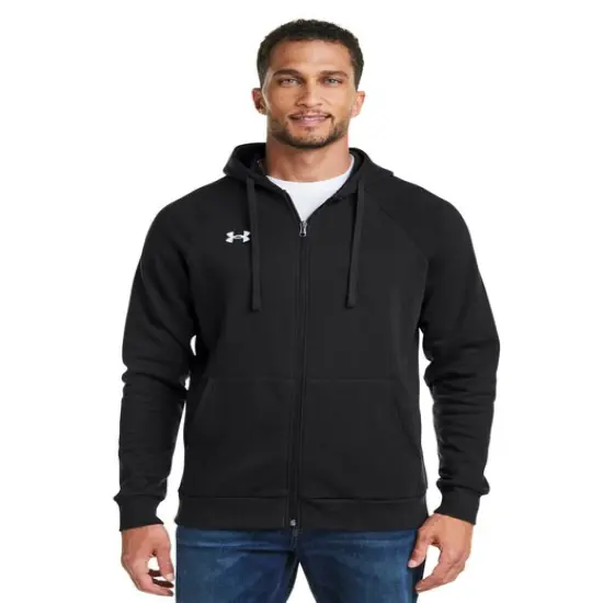 Under Armour&reg; Men's Rival Fleece Full Zip Cs gr lh/ wh {3}