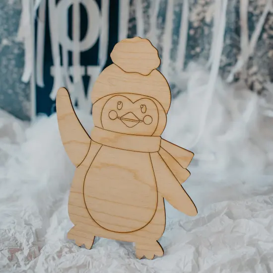 Christmas Wood Penguin Cutout, From 6"- 22",Craft/Decor | Woodpeckers {6}