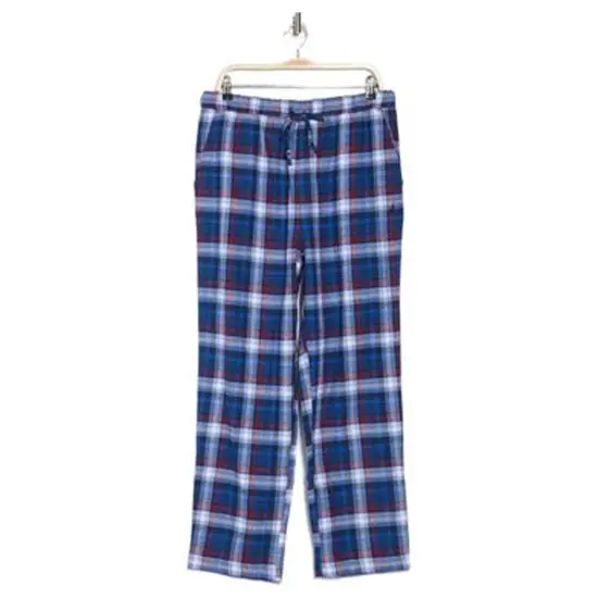 Men's Blue Fleece Long Pants Red / Yellow {4}