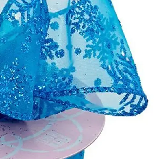 Blue Sparkle Snowflake Ribbon 10 Yards x 2.5 Inches 1 Roll Blue Sparcle Snow {5}