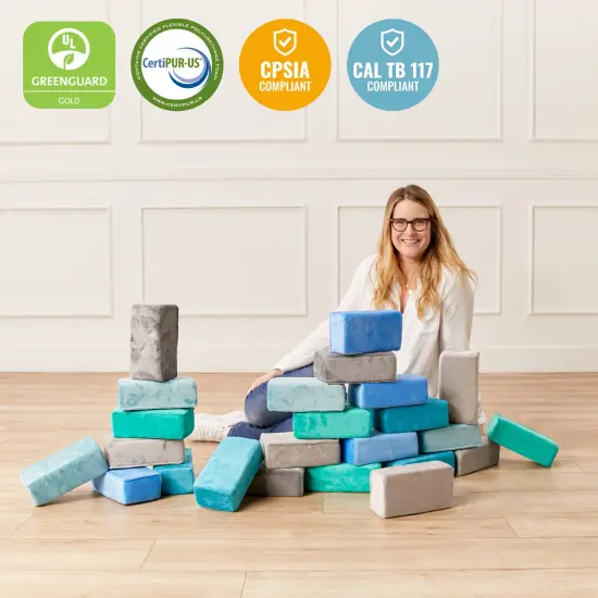 Stack-A-Brick, Foam Blocks, 24-Piece Contemporary {5}