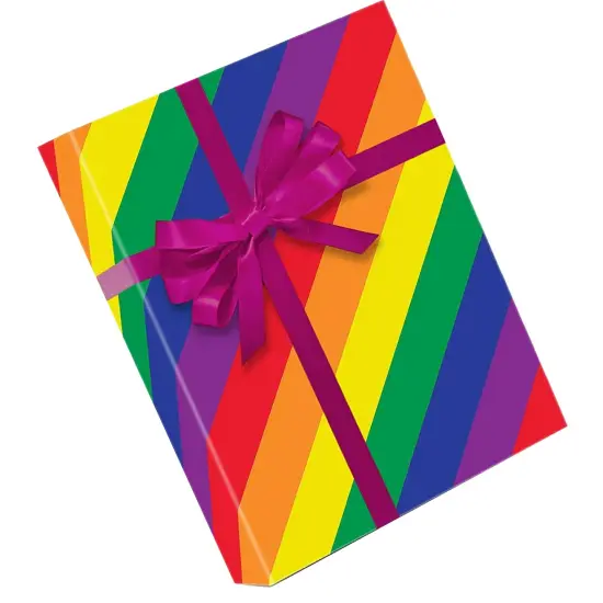 Striped Gift Wrap 24" x 208" Roll 55 lbs {3}