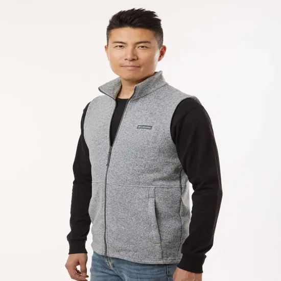Columbia&reg; Alto Pass Fleece Vest Dark Mount Htr {6}