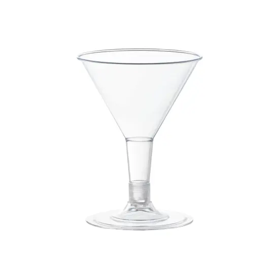Clear Plastic Mini Martini Shot Glasses - 2 oz. (192 Glasses) {1}