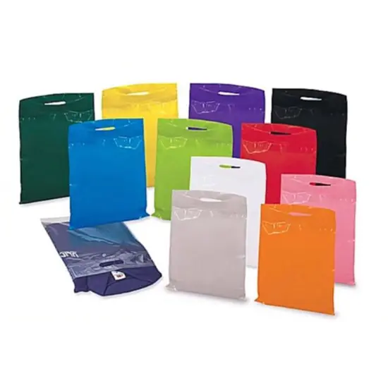 12 x 15" Eco Friendly Die Cut Handle Bags Ast Colors {3}