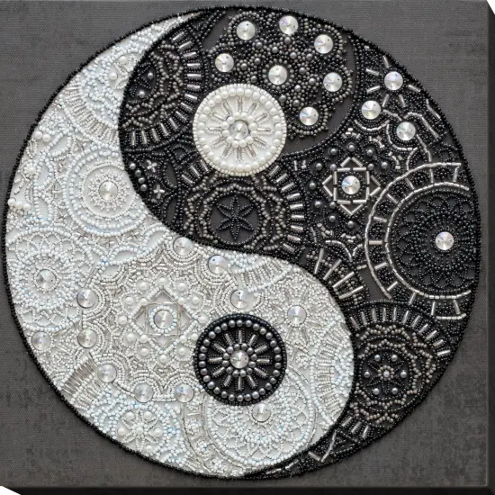 Bead Embroidery Kit - Balance. Yin and yang {1}