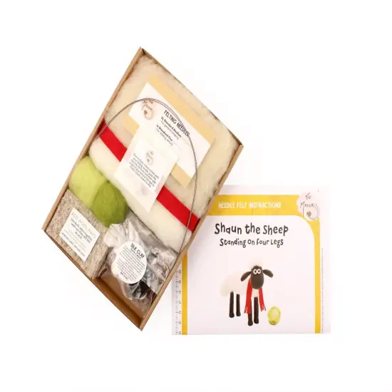 Felting Kit - Aardman Shaun the Sheep - on four legs Needle Felt Kit {5}