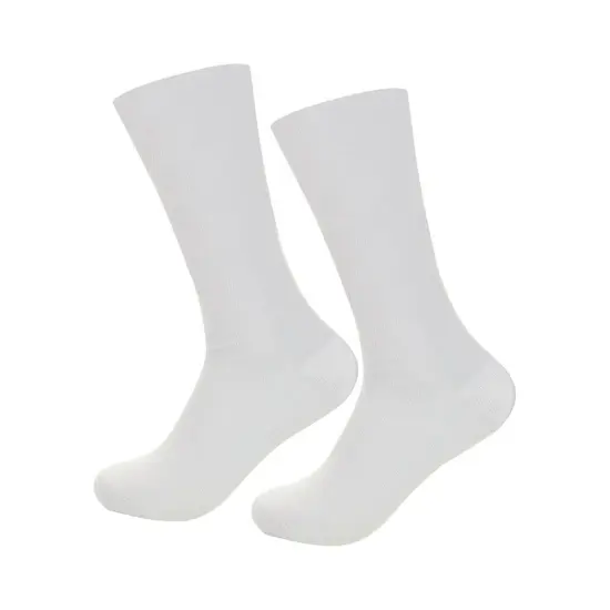 Craft Express 1 Pair 17" Sublimation Tube Socks &ndash; White Polyester {1}