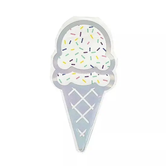 20 Iridescent 12x6" Ice Cream Paper Beverage COCKTAIL NAPKINS Party Supplies {1}