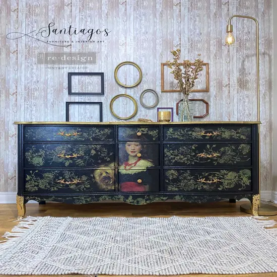 Redesign A1 Decoupage Rice Paper (Mulberry Tissue Paper) &ndash; A Girl And Her Pup - 23.4&Prime;X33.1&Prime; {4}