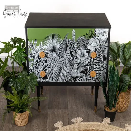 Decor Transfers&reg; 24x35 - Abstract Jungle - total sheet size 24"x35", cut into 2 sheets {3}