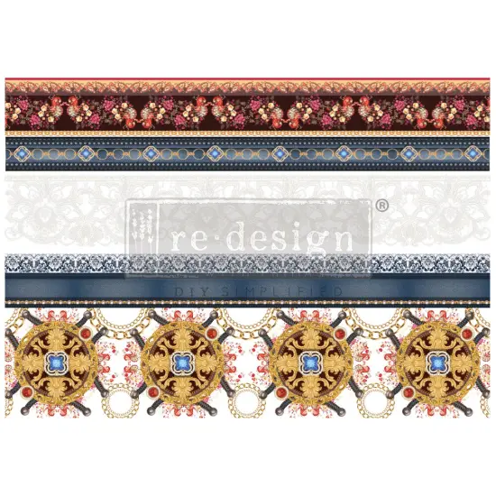 Decor Transfers&reg; - Cece Divine In Denim - total sheet size 24"x35", cut into 2 sheets {1}