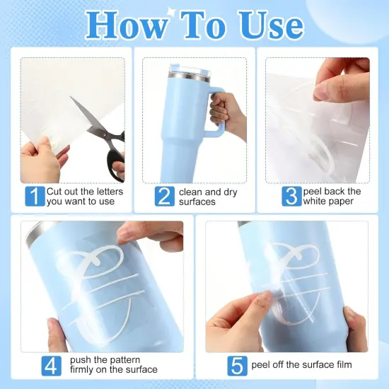 10 Sheets Waterproof Split Letter Stickers {2}