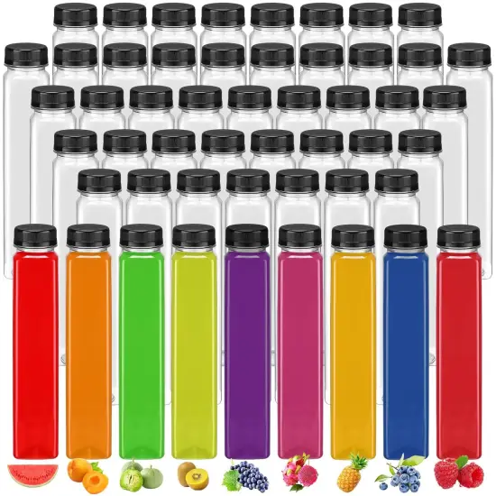 50 Pack Plastic Juice Bottles {2}